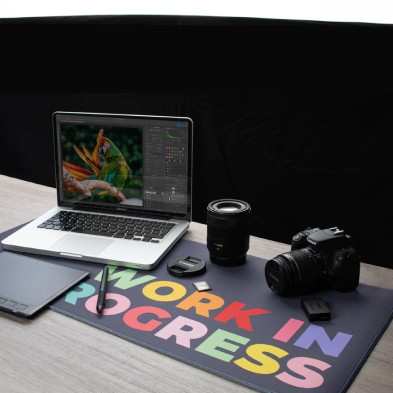 XXL-Mauspad „Work in progress“