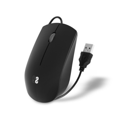 Mouse óptico silencioso USB SUBBLIM / cor preta