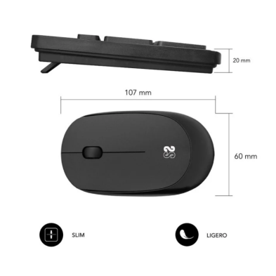 KEYBOARD + MOUSE SUBBLIM Wireless QWERTY-ES New