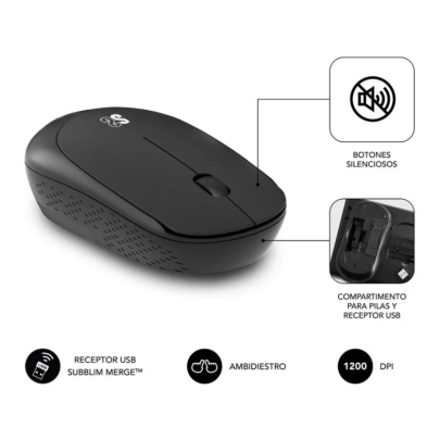 TECLADO + MOUSE QWERTY-ES sem fio SUBBLIM Novo