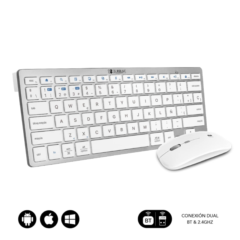 Subblim Kabellose Tastatur + Maus / Apple-kompatibel
