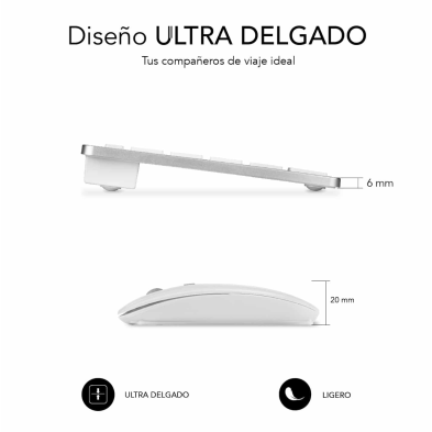 Subblim Wireless Keyboard + Mouse / Apple Compatible