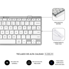 Teclado + mouse sem fio Subblim / compatível com Apple