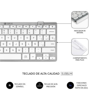 Subblim Kabellose Tastatur + Maus / Apple-kompatibel