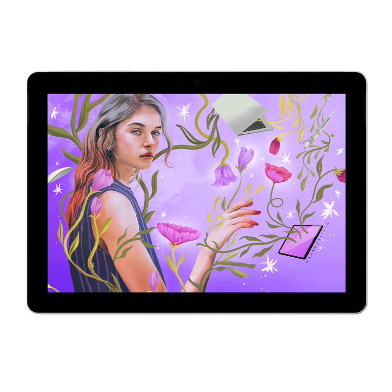 Limitierte Auflage Naranjalidad Microsoft Surface Go Touchscreen / Intel Pentium Gold 4415Y / 10"