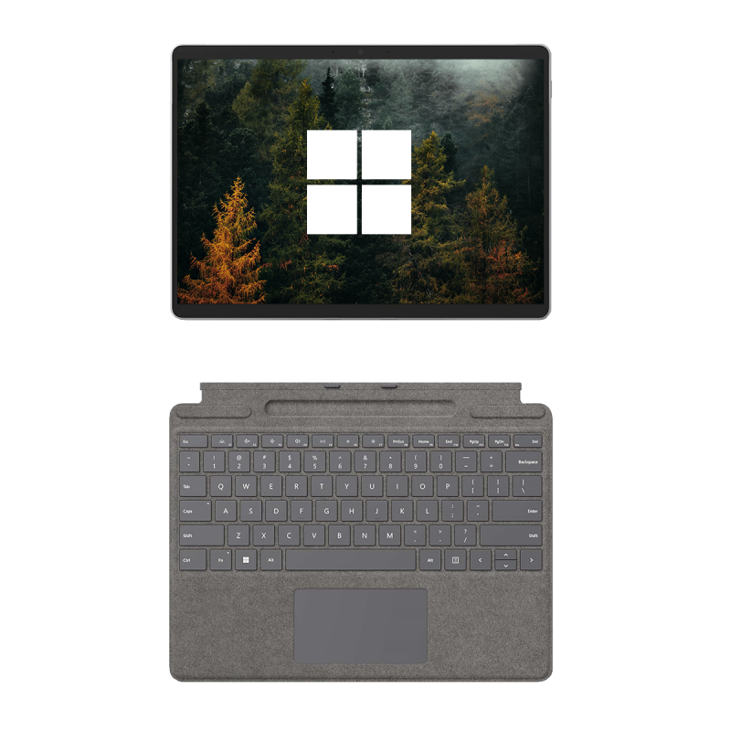 Microsoft Surface Pro 8 Touchscreen Silver / Intel Core i5-1145G7 / 13" QHD+ / Mit Tastaur