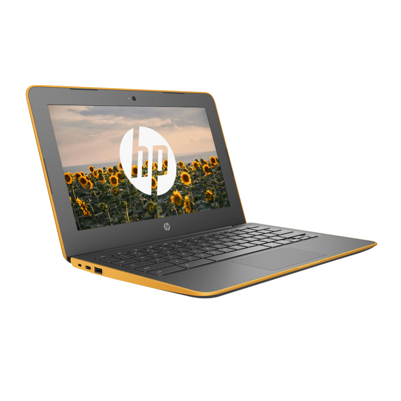 HP ChromeBook 11 G6 EE Jaune Tactile /  Intel Celeron N3350 / 11" HD