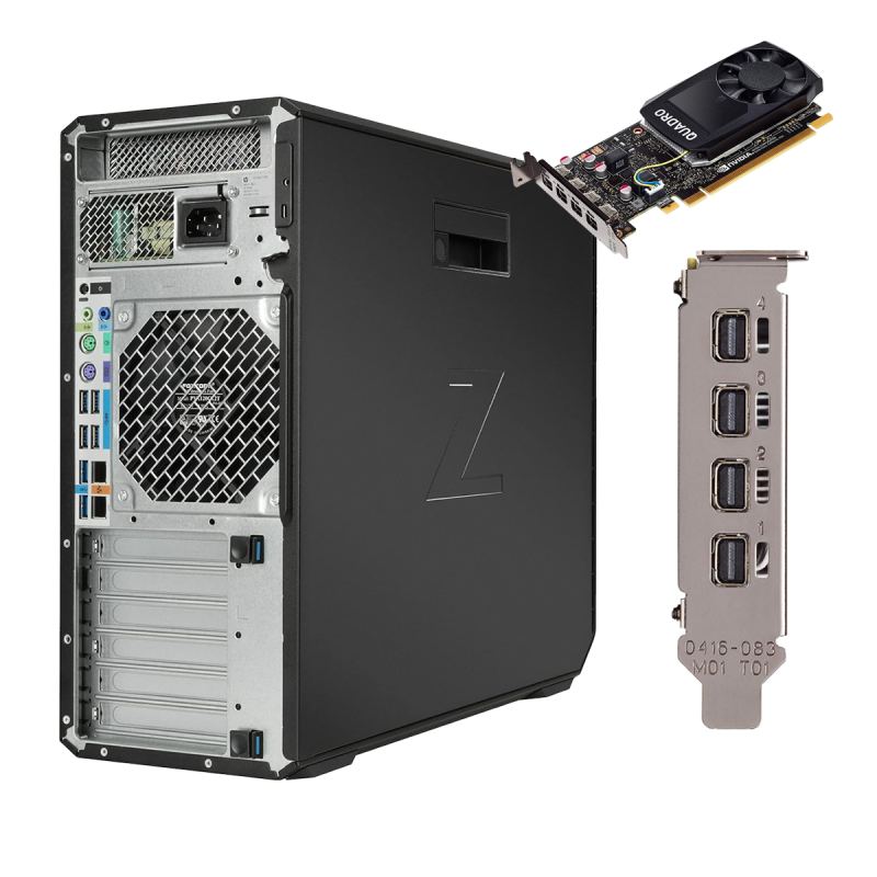 HP Z4 G4 Workstation Tower / Intel Xeon W-2123 / Nvidia Quadro P1000