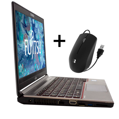 Pack Fujitsu LifeBook E736 13" i5-6300U FHD + Souris SUBBLIM USB Optique Silencieuse Noire