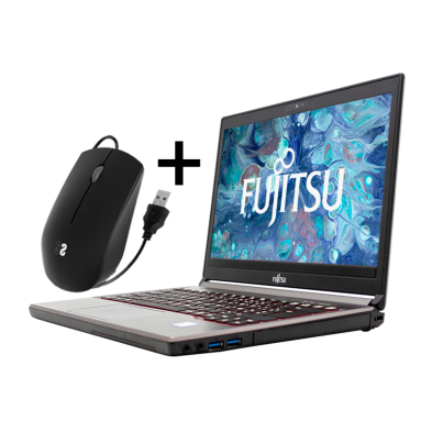 Pack Fujitsu LifeBook E736 13" i5-6300U FHD + SUBBLIM USB Silent Optical Mouse Black