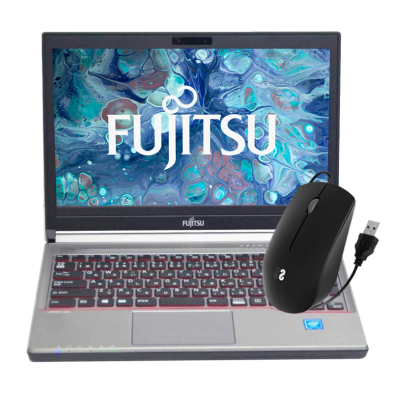 Pack Fujitsu LifeBook E736 13" i5-6300U FHD + Ratón SUBBLIM USB óptico silencioso negro
