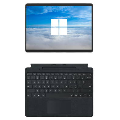 Microsoft Surface Pro 8 Touchscreen Black / Intel Core i7-1185G7 / WQHD+ 13" / Mit Tastaur