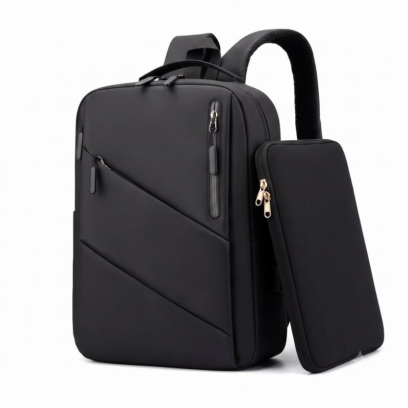 Pack Mochila Inteligente impermeable con cargador USB + Funda Protectora Negra