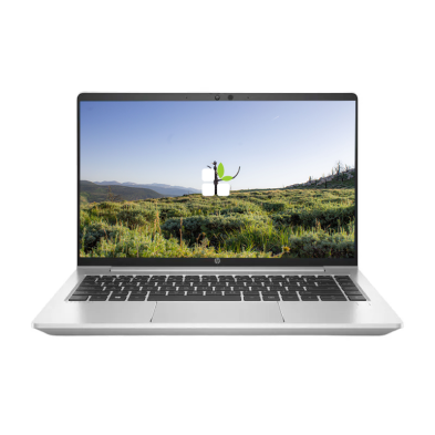 Komplettes Home-Office-Setup: pack HP ProBook 640 G8 i5 + 24" LG Monitor Weiß + Tastatur und Maus