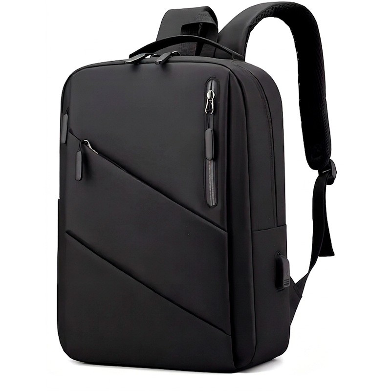 Pack Sac à dos intelligent imperméable avec port de charge USB + Housse de protection en néoprène 14" bleue