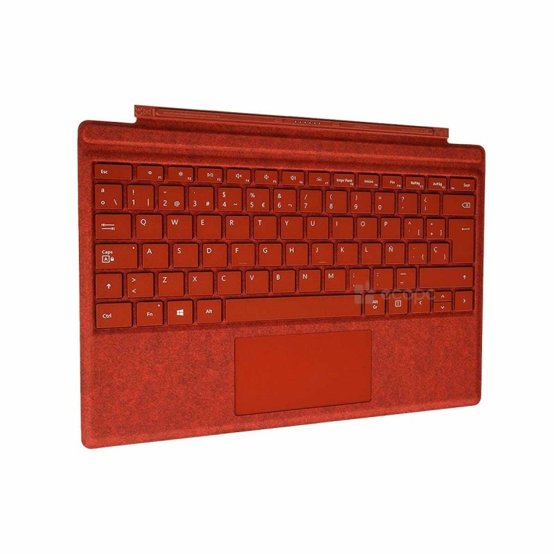 Teclado de capa tipo Microsoft Surface Pro (M1725) / Vermelho / QWERTY