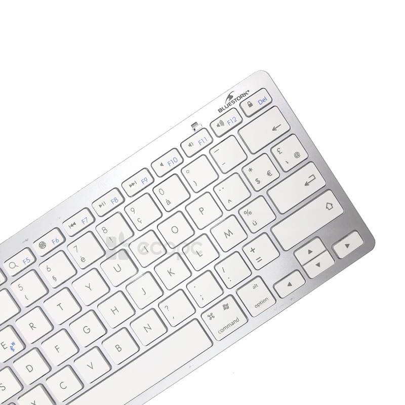 BlueStork KBMicro QWERTY Kabellose Tastatur mit Etiketten