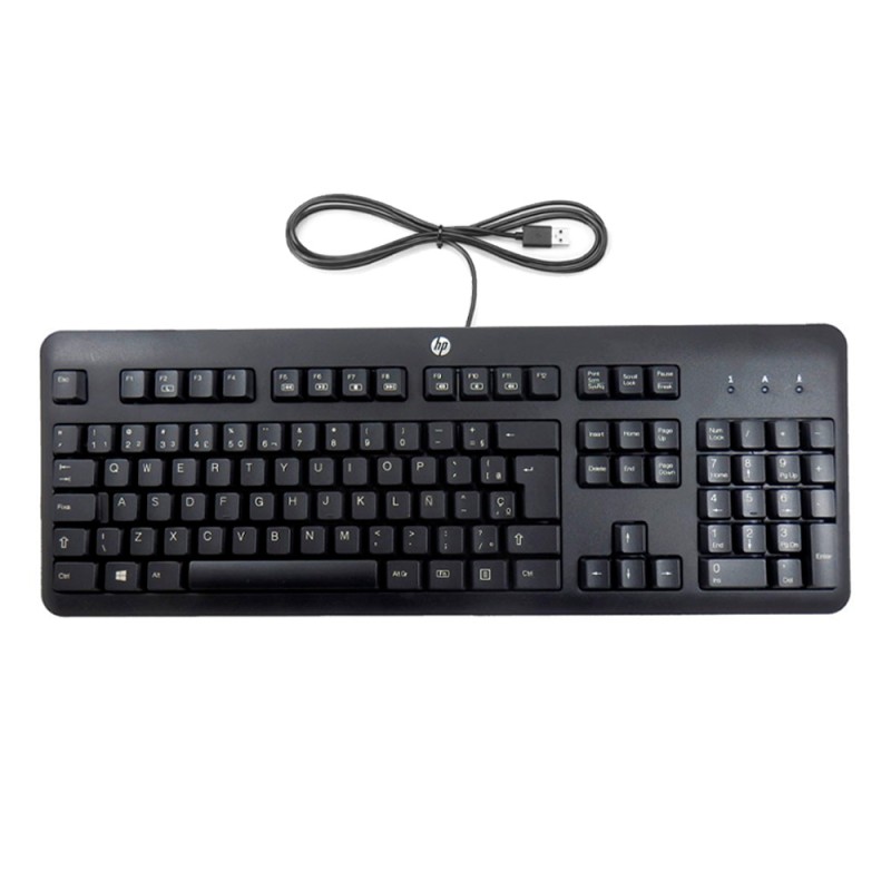 Pacote de teclado numérico HP USB KU-1156 + mouse óptico / cor preta