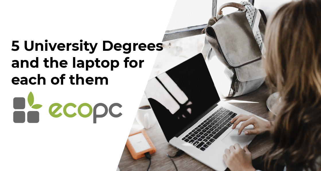 5 University Degrees and the laptop for each of them