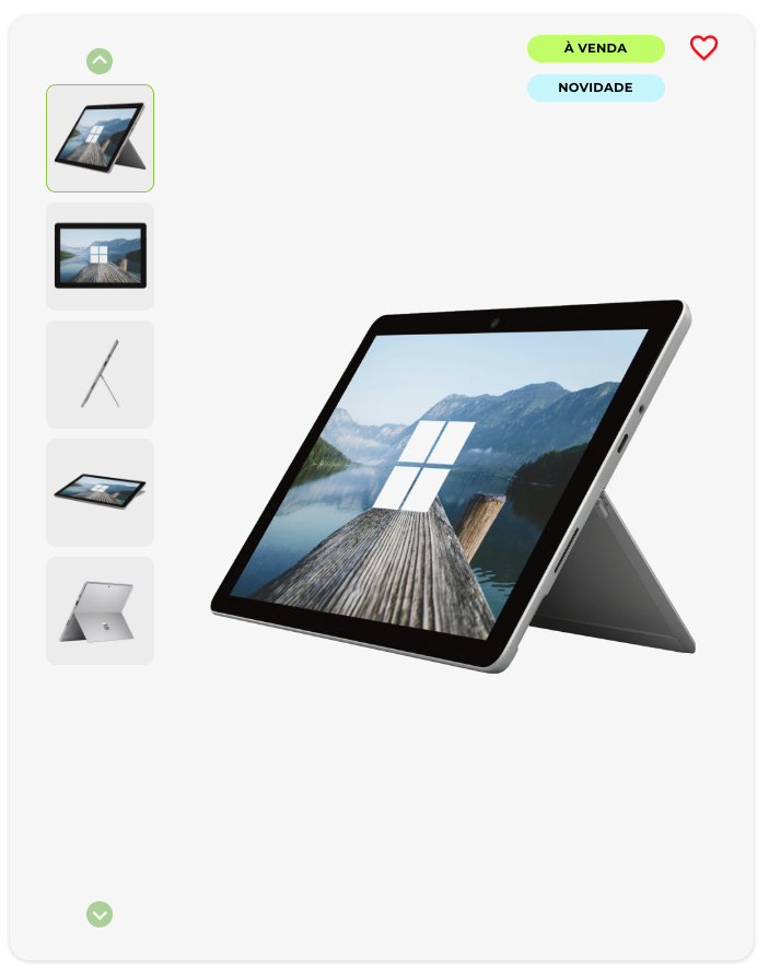 Microsoft Surface Go Tátil / Intel Pentium Gold 4415Y / 10" FHD / Sem Teclado / 4GB / 64 GB SSD