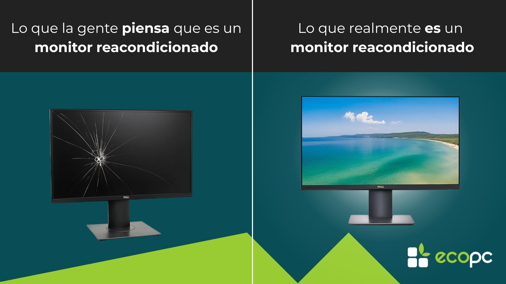 Monitor reacondicionado: lo que se piensa que es vs lo que realmente es