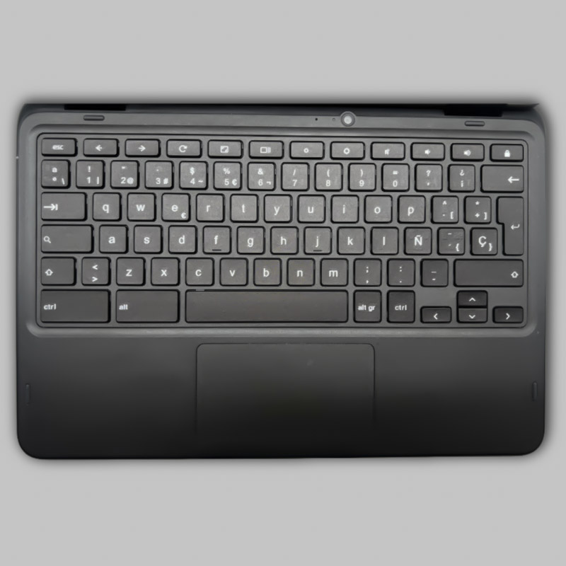Chromebook negro con teclado español acabado premium sin pegatinas